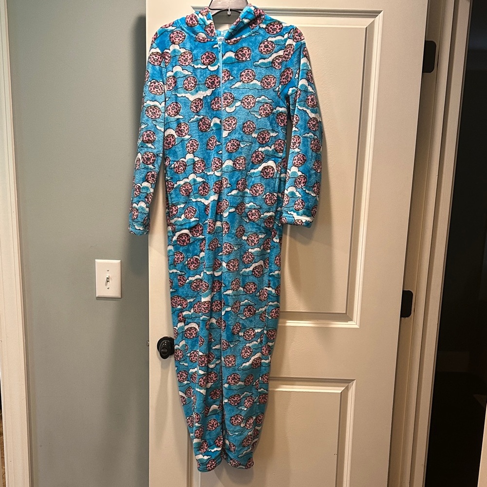 Blue cookie onesie